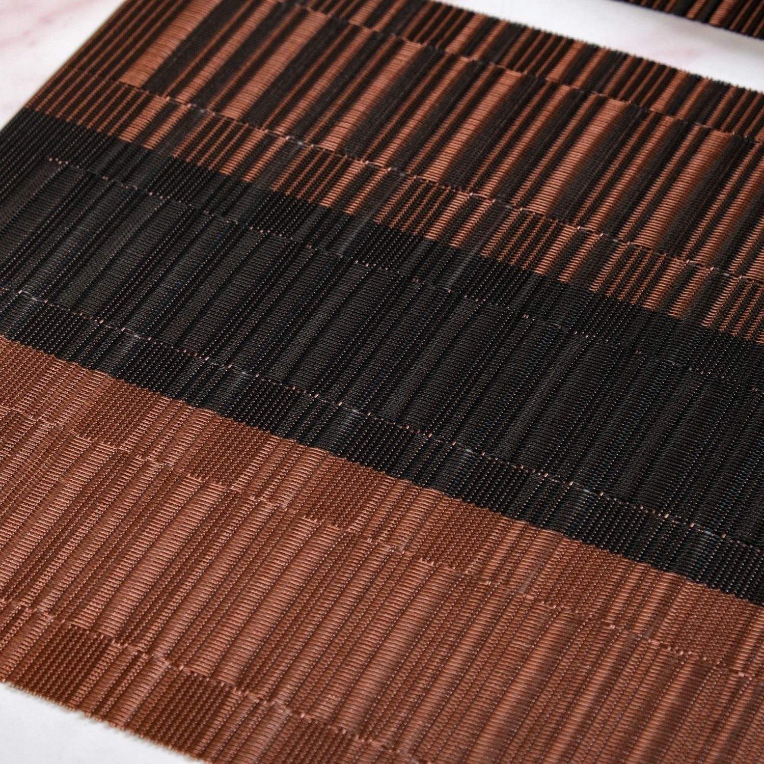 Brown Textured Mat Set Of 6