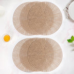 Brown Web Style Placemats Set Of 6