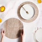 Brown Web Style Placemats Set Of 6