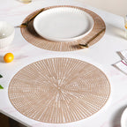 Brown Web Style Placemats Set Of 6