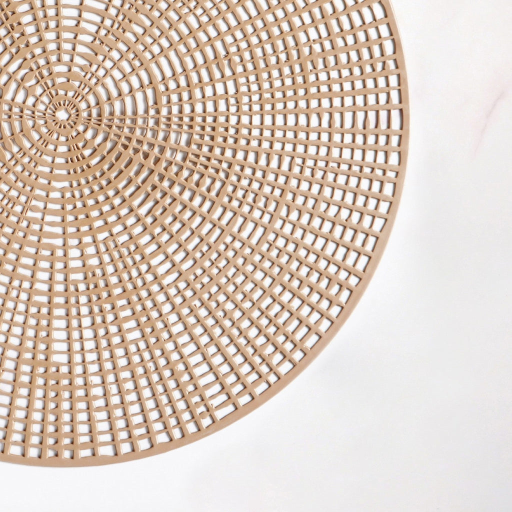 Brown Web Style Placemats Set Of 6