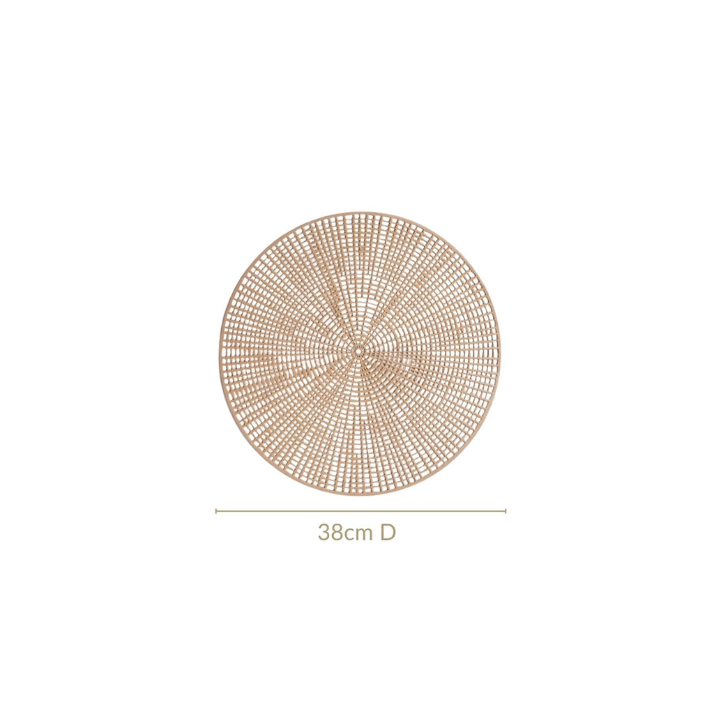 Brown Web Style Placemats Set Of 6