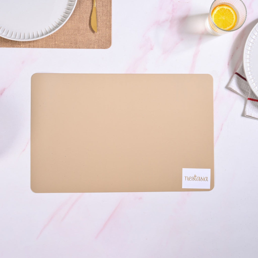 Rectangle Brown Table Mat Set Of 6