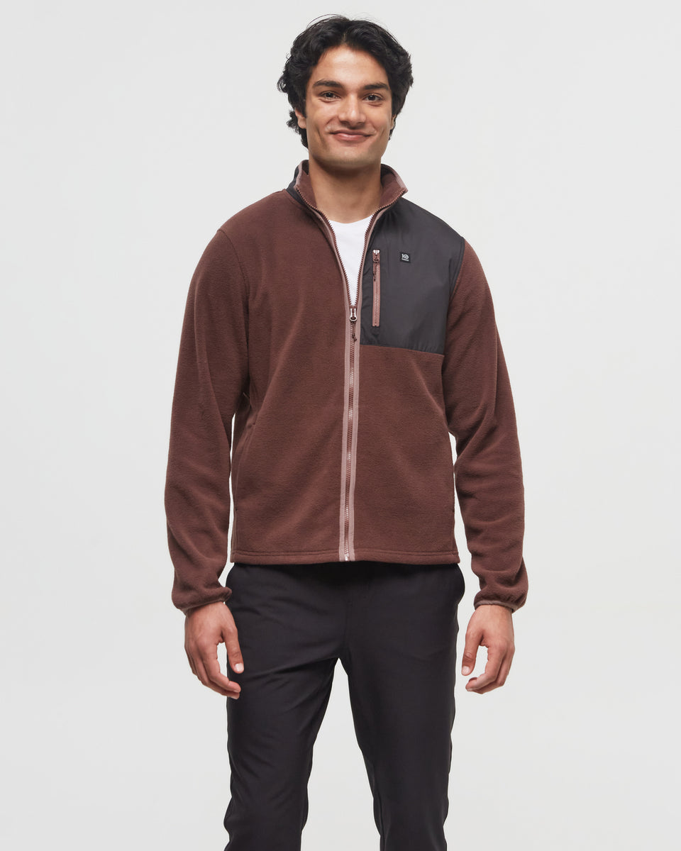 Recycled MicroFleece Contrast Full Zip
