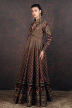 Burgundy Red Jacket Set | MURAQQA