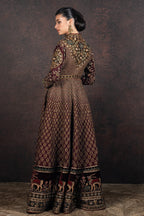 Burgundy Red Jacket Set | MURAQQA