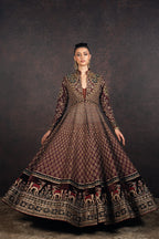 Burgundy Red Jacket Set | MURAQQA