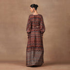 Burgundy Kaftan Set  | MURAQQA