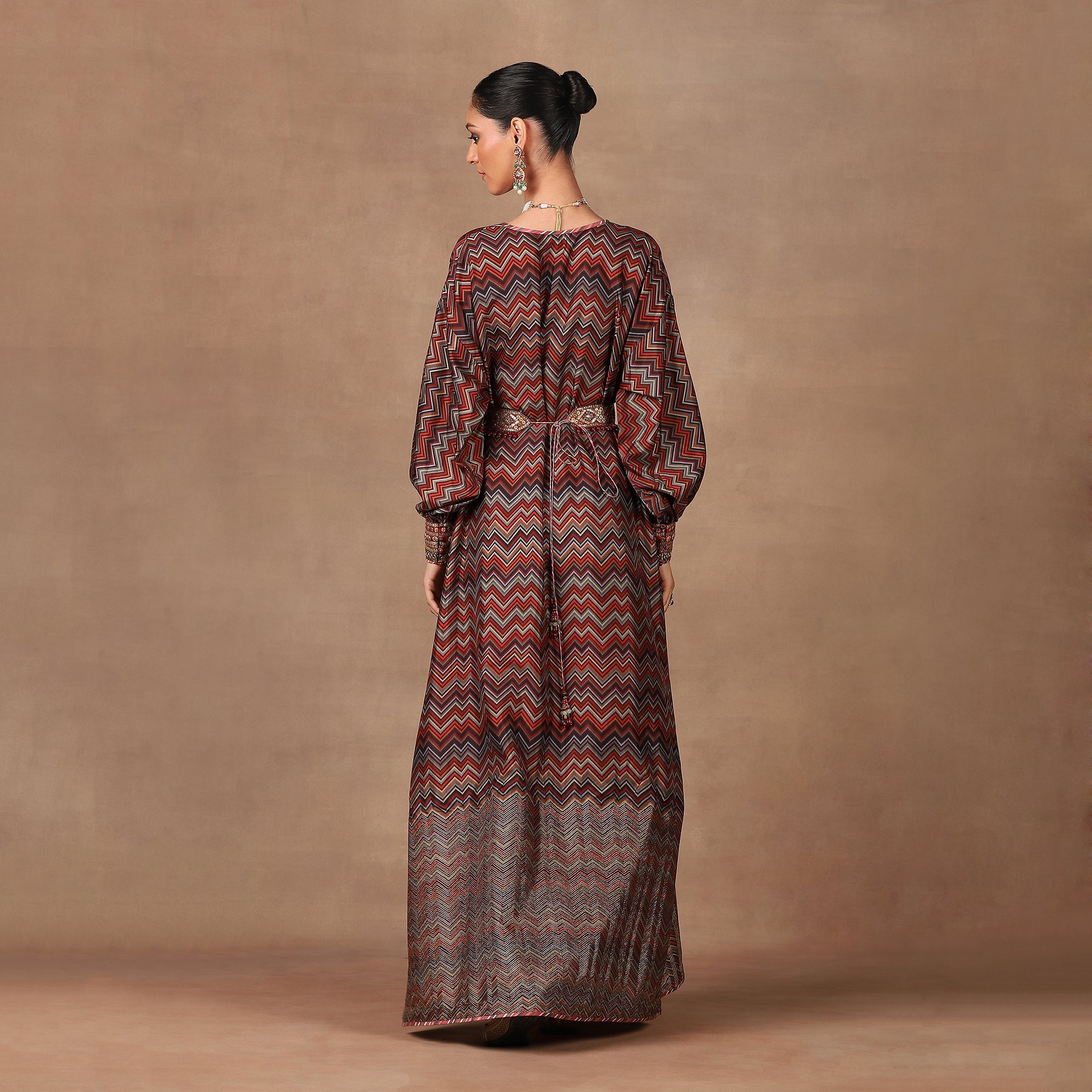 Burgundy Kaftan Set  | MURAQQA