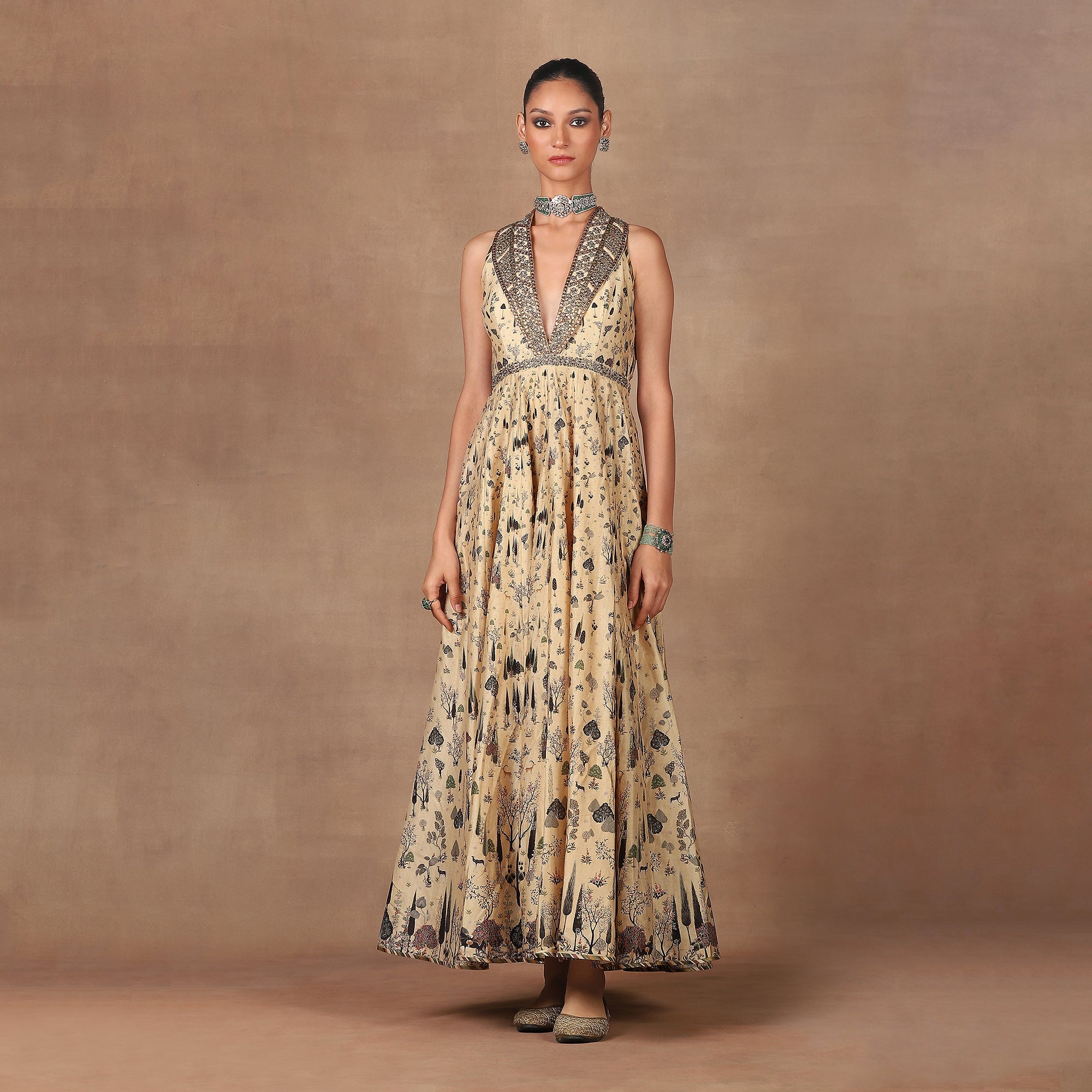 Butter Yellow Anarkali Set | MURAQQA