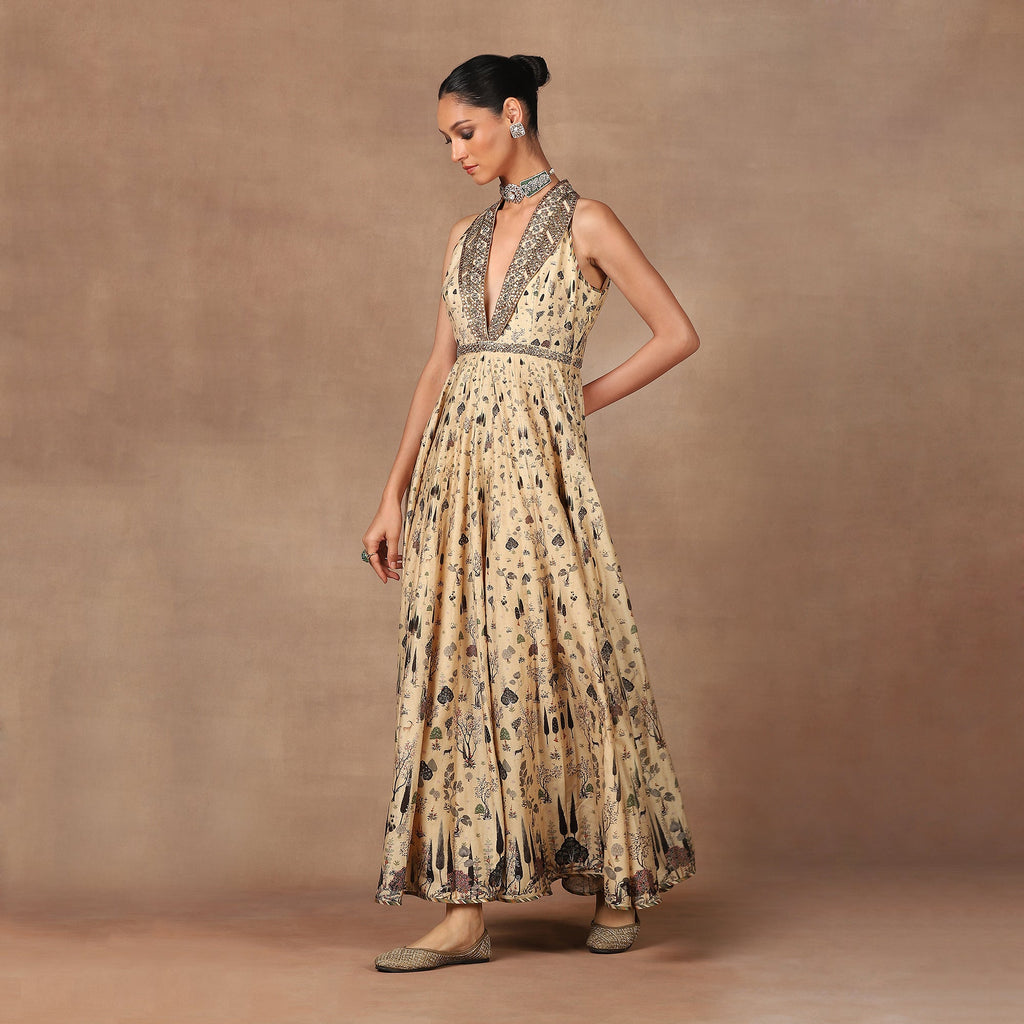 Butter Yellow Anarkali Set | MURAQQA