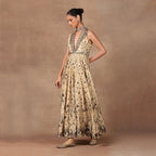 Butter Yellow Anarkali Set | MURAQQA