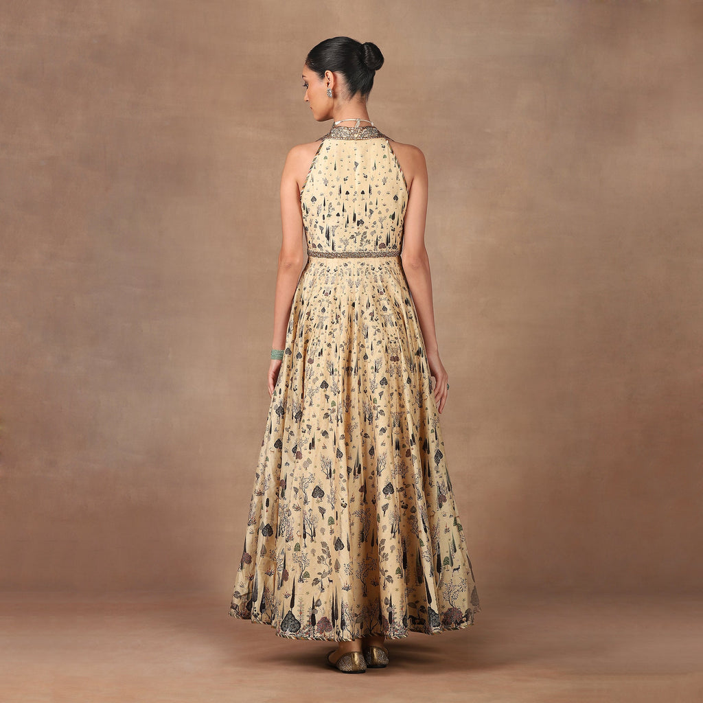 Butter Yellow Anarkali Set | MURAQQA