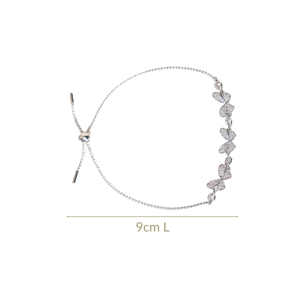 Butterfly Charm Silver Bracelet