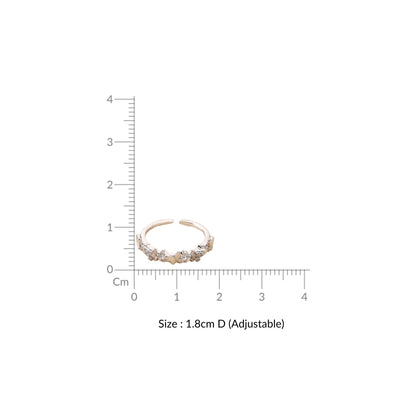 Butterfly Dainty Adjustable Silver Ring