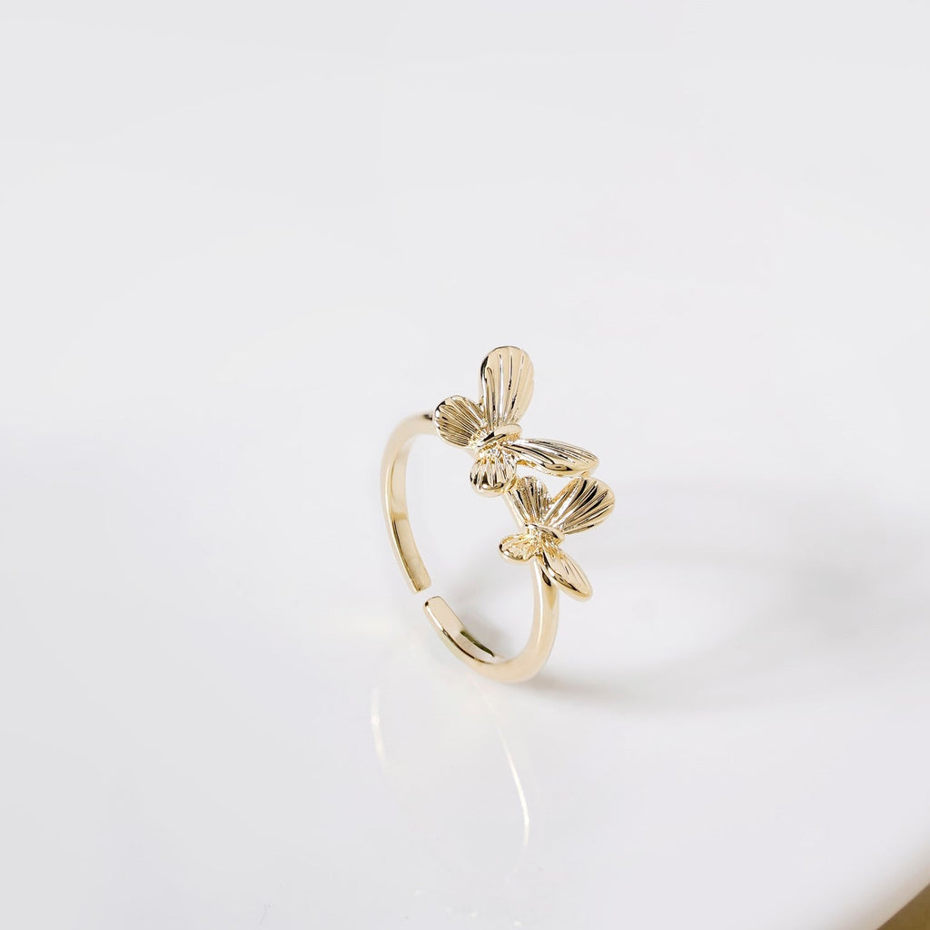 Butterfly Fly Away Adjustable Ring