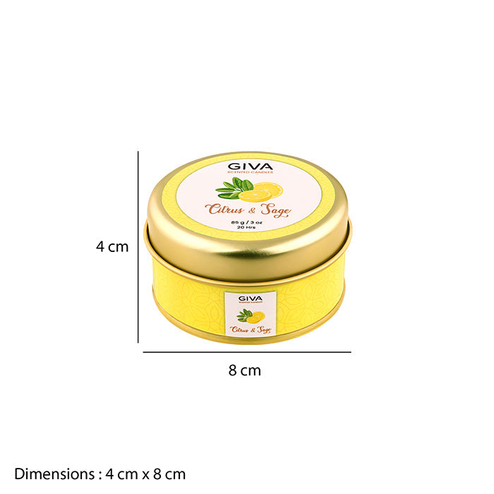 Citrus and Sage Fragrance Candle