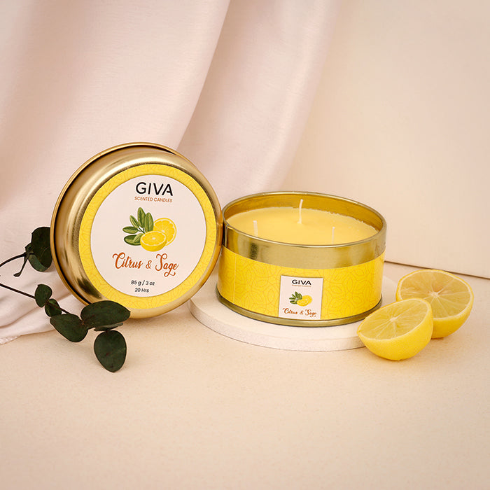 Citrus and Sage Fragrance Candle