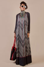 Chevron - Black Anarkali Set | CHHĒ