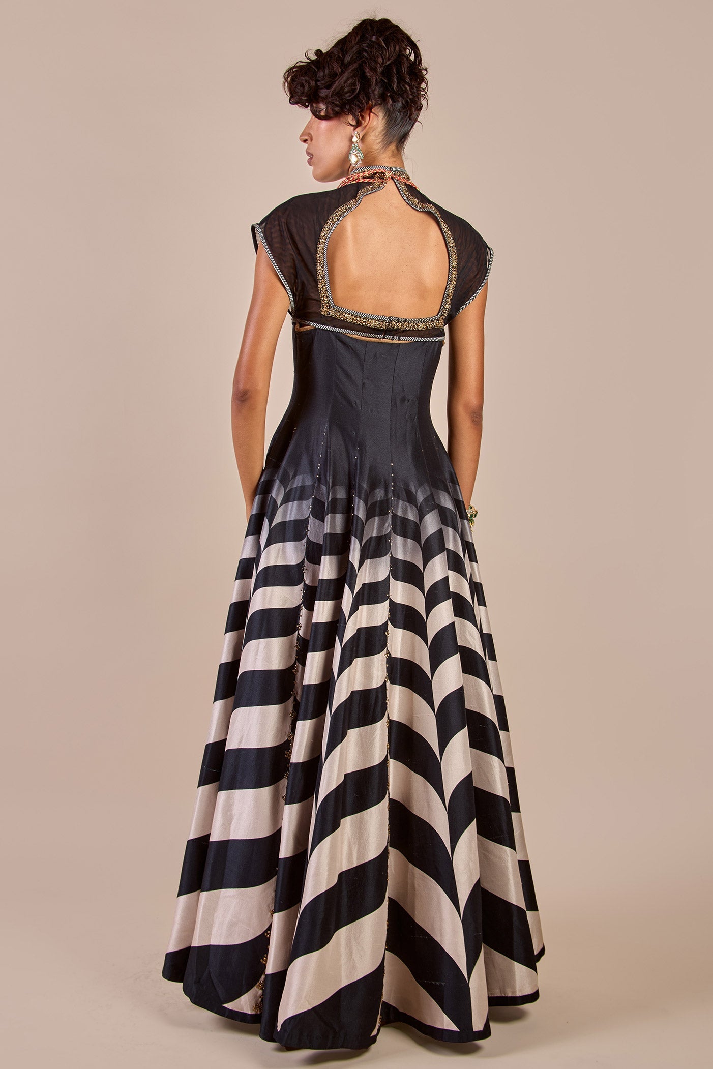 Chevron Anarkali Set | CHHĒ