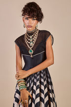 Chevron Anarkali Set | CHHĒ