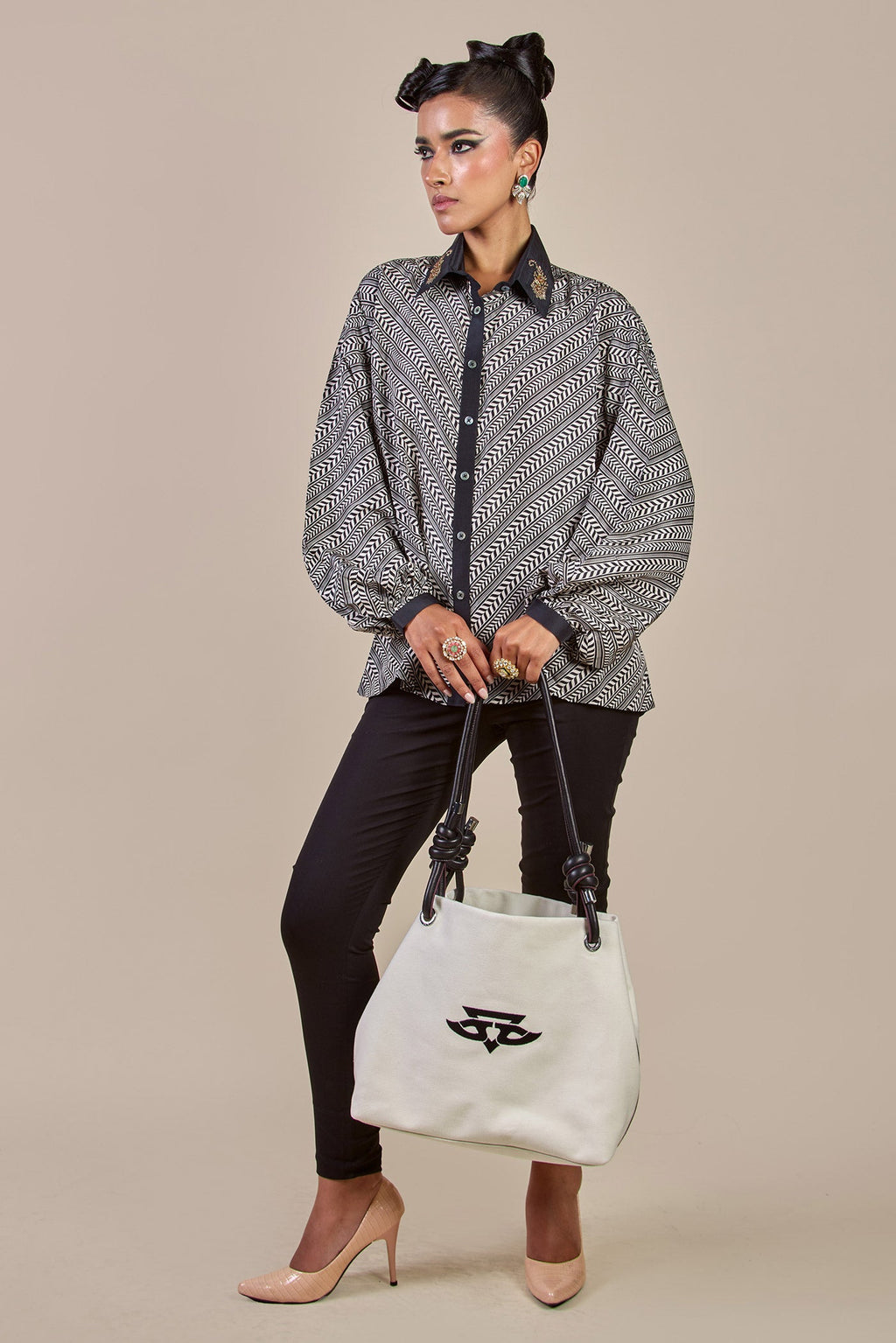 Chevron Long Top | CHHĒ