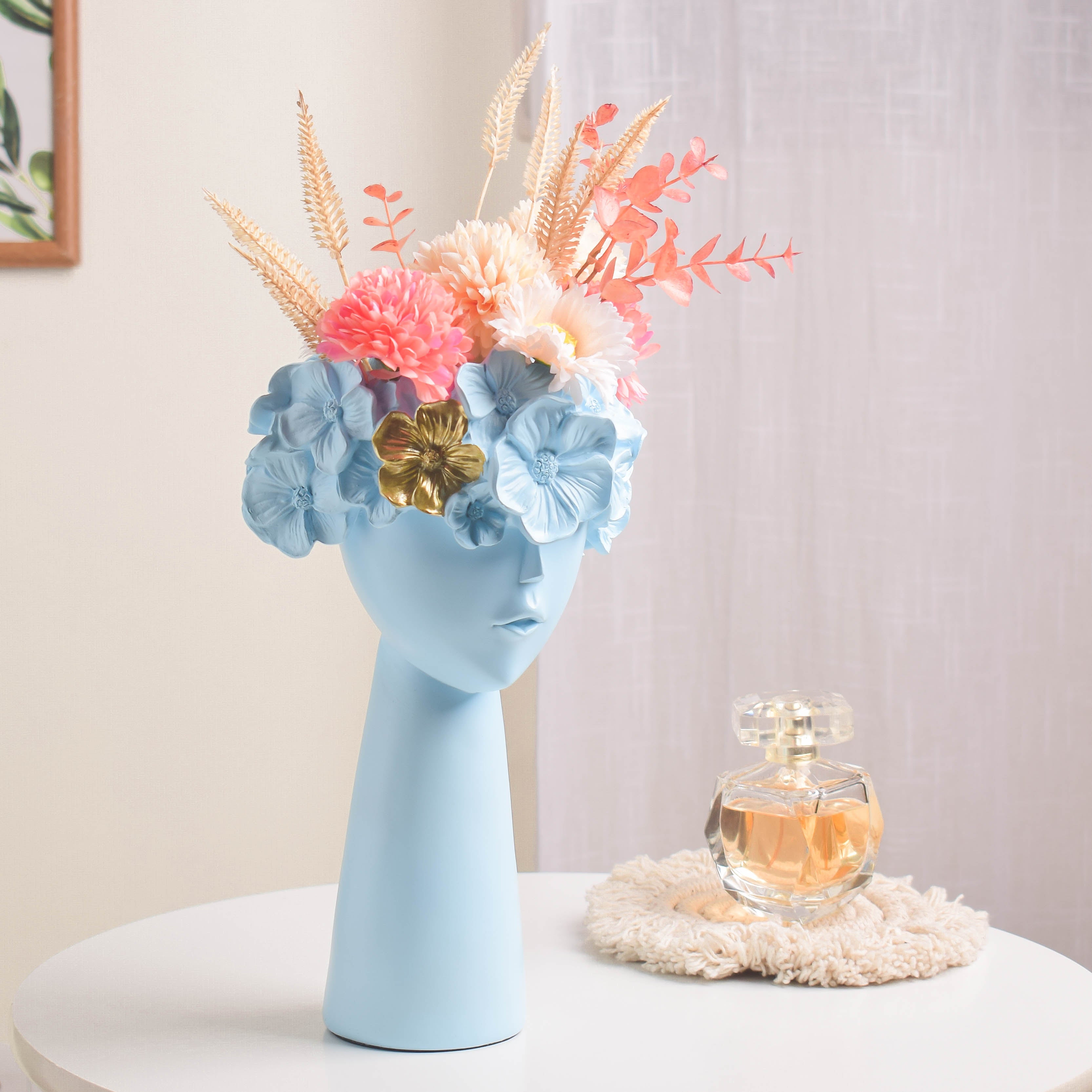 Charming Lady Blue Vase