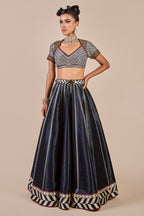 Cool Black Chevron Skirt Set | CHHĒ