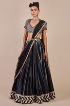 Cool Black Chevron Skirt Set | CHHĒ