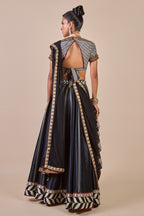 Cool Black Chevron Skirt Set | CHHĒ