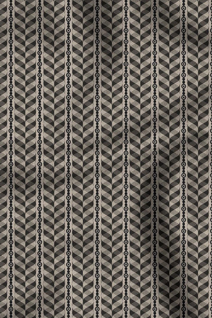 Umber Brown Chevron Cashmere Shawl