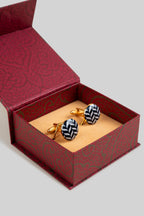 Chevron Gold-Plated Cufflinks