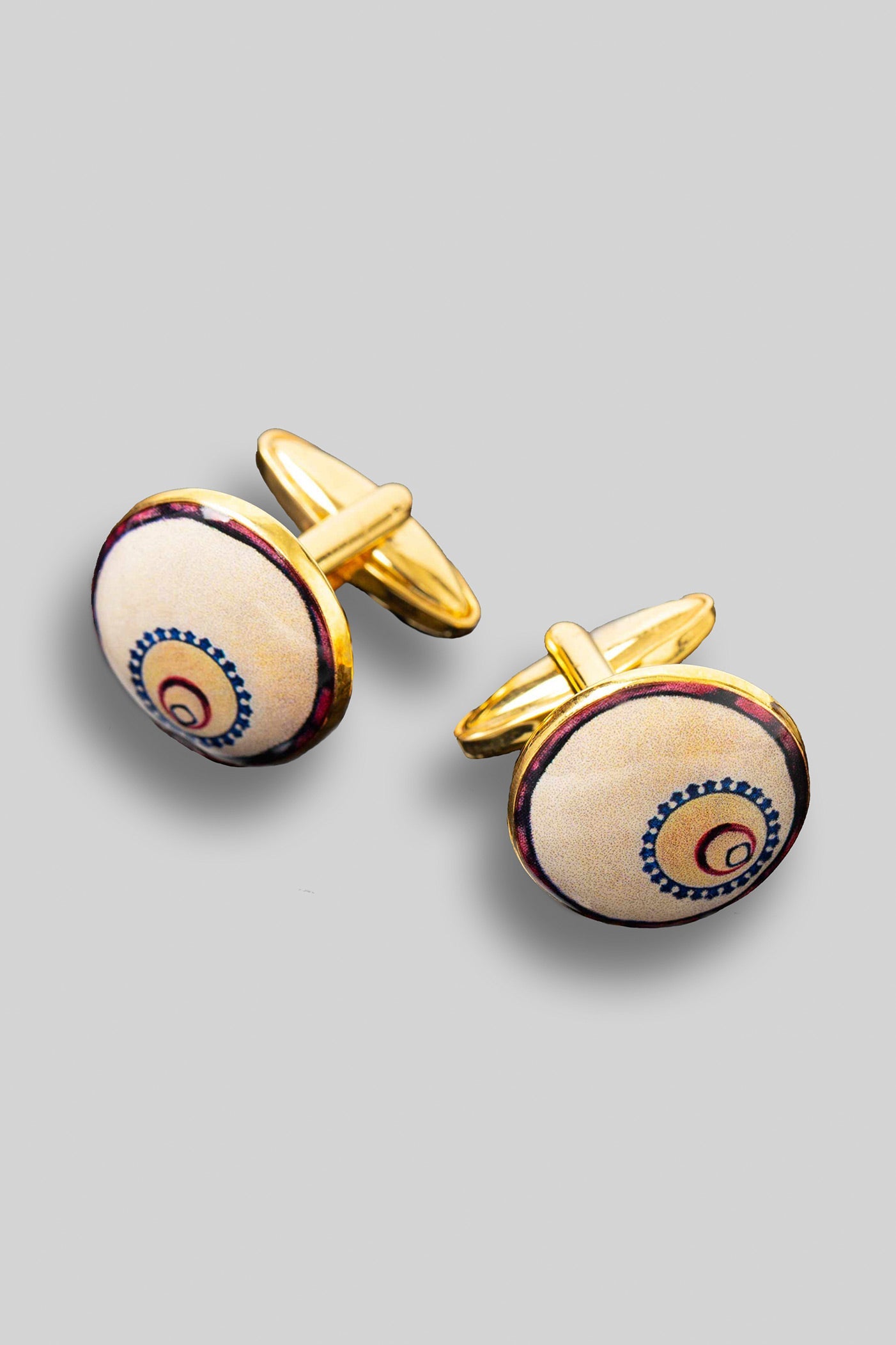 Crème Ivory Gold -  Plated Cufflinks