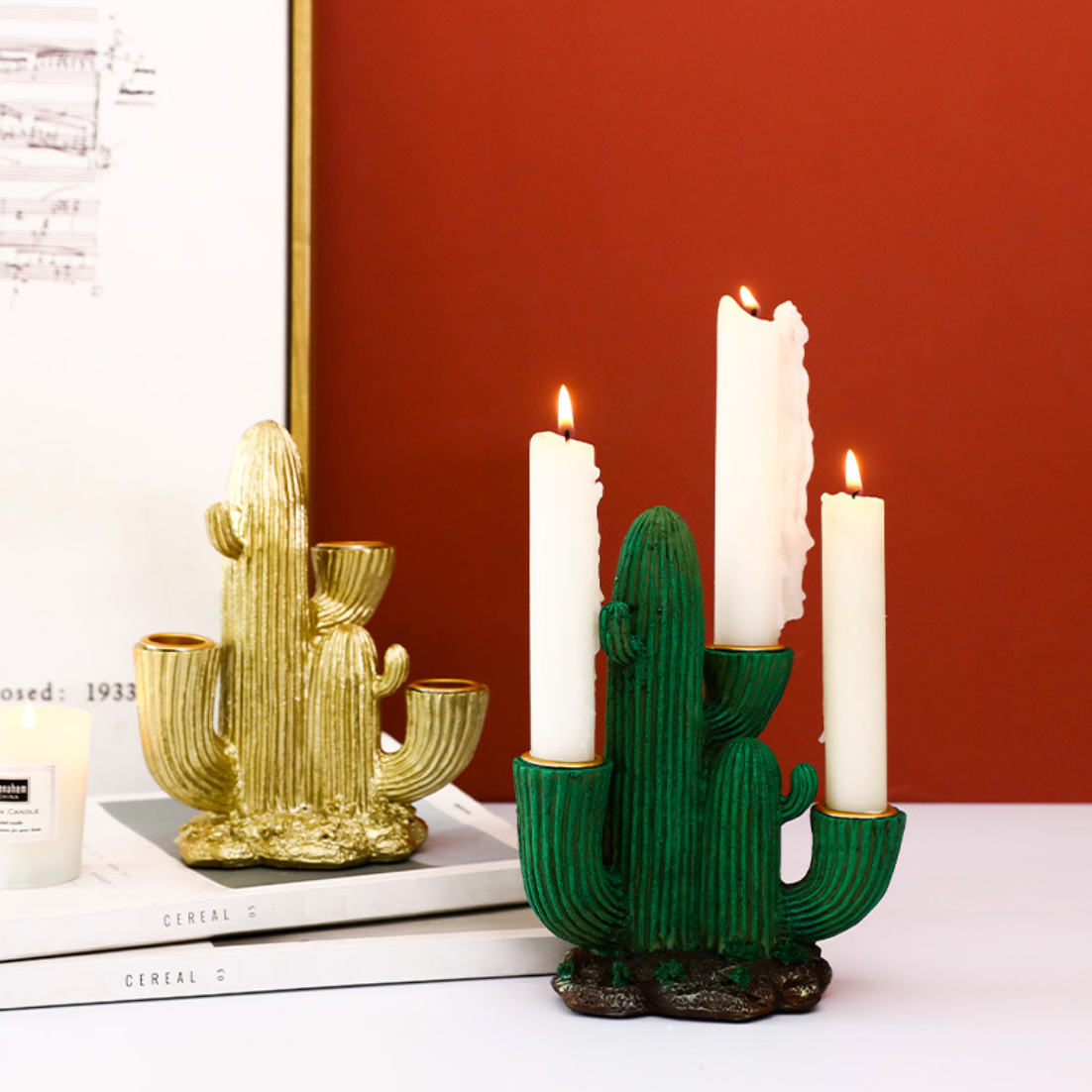 Cactus Candle Holder
