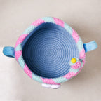 Candy Swirl Plush Basket With Feet