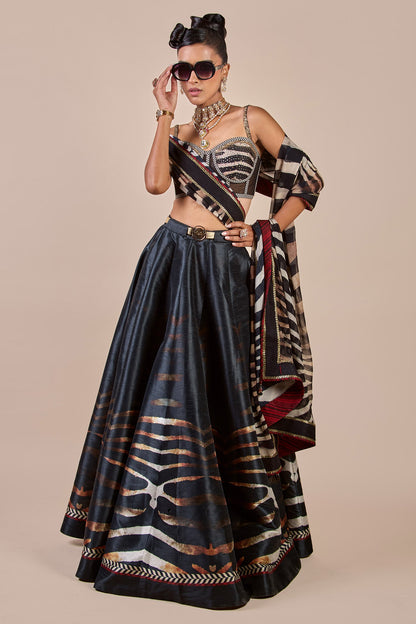 Zebra Print Corset Skirt Set | CHHĒ
