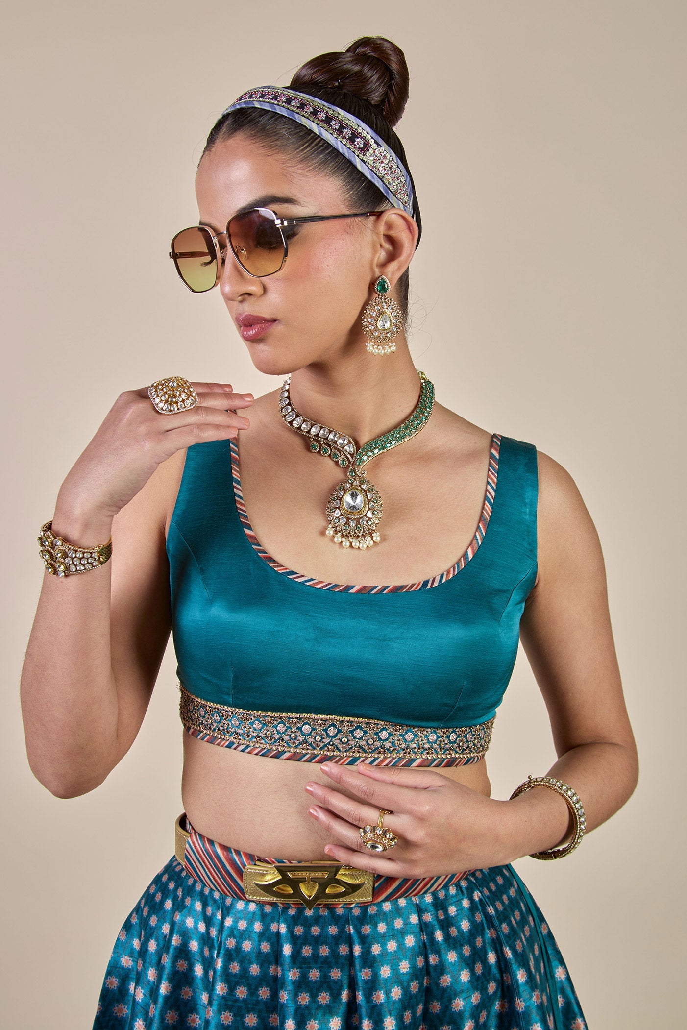 Capri Blue Skirt Set | CHHĒ