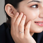 Bezel Round 925 Silver Ring