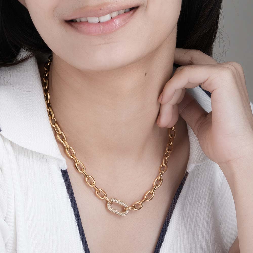 Sparkle Link Chain Necklace