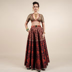 Carmine Red Skirt Set | CHAR