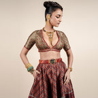 Carmine Red Skirt Set | CHAR