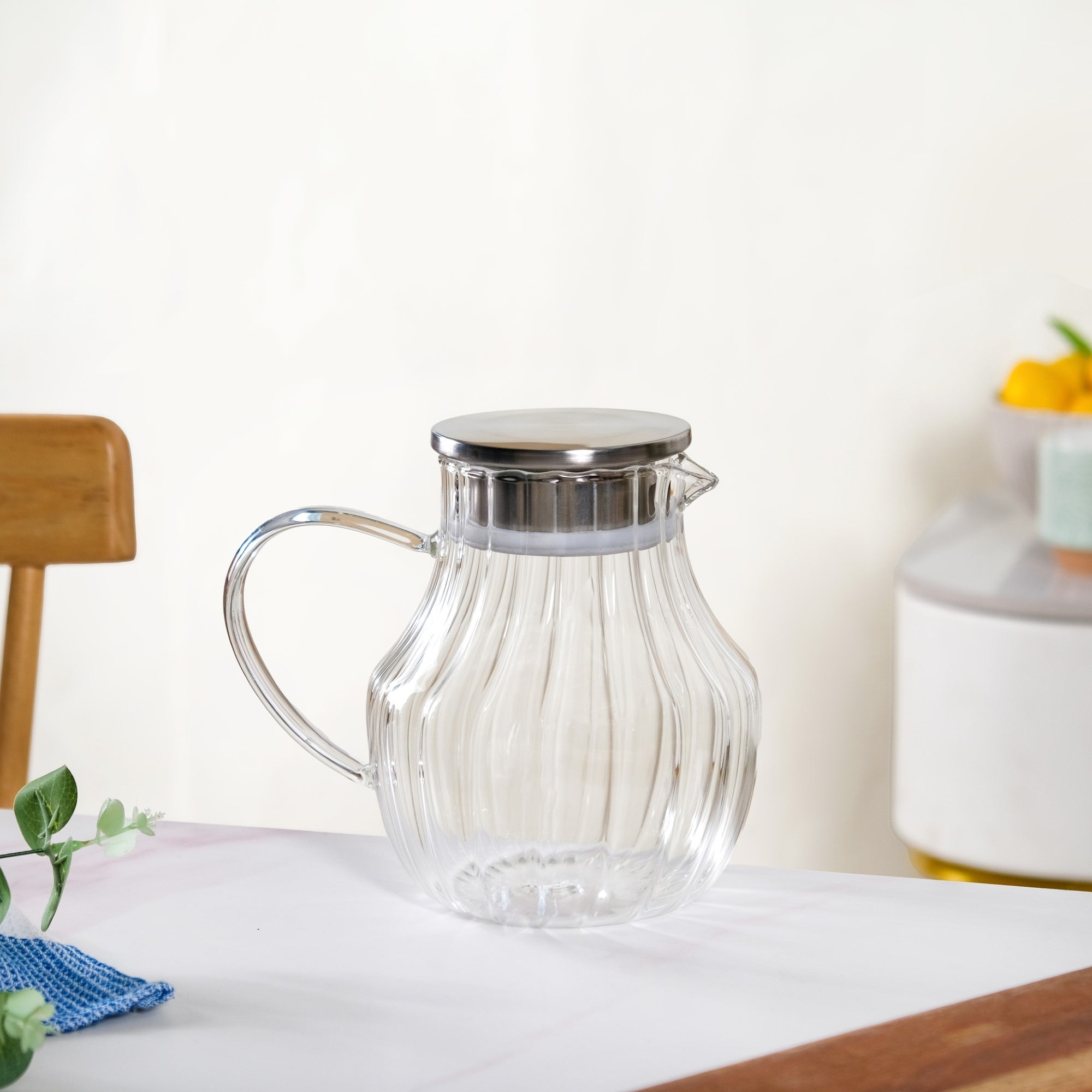 Morning Pour Borosilicate Juice Jug 1200ml