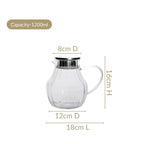 Morning Pour Borosilicate Juice Jug 1200ml