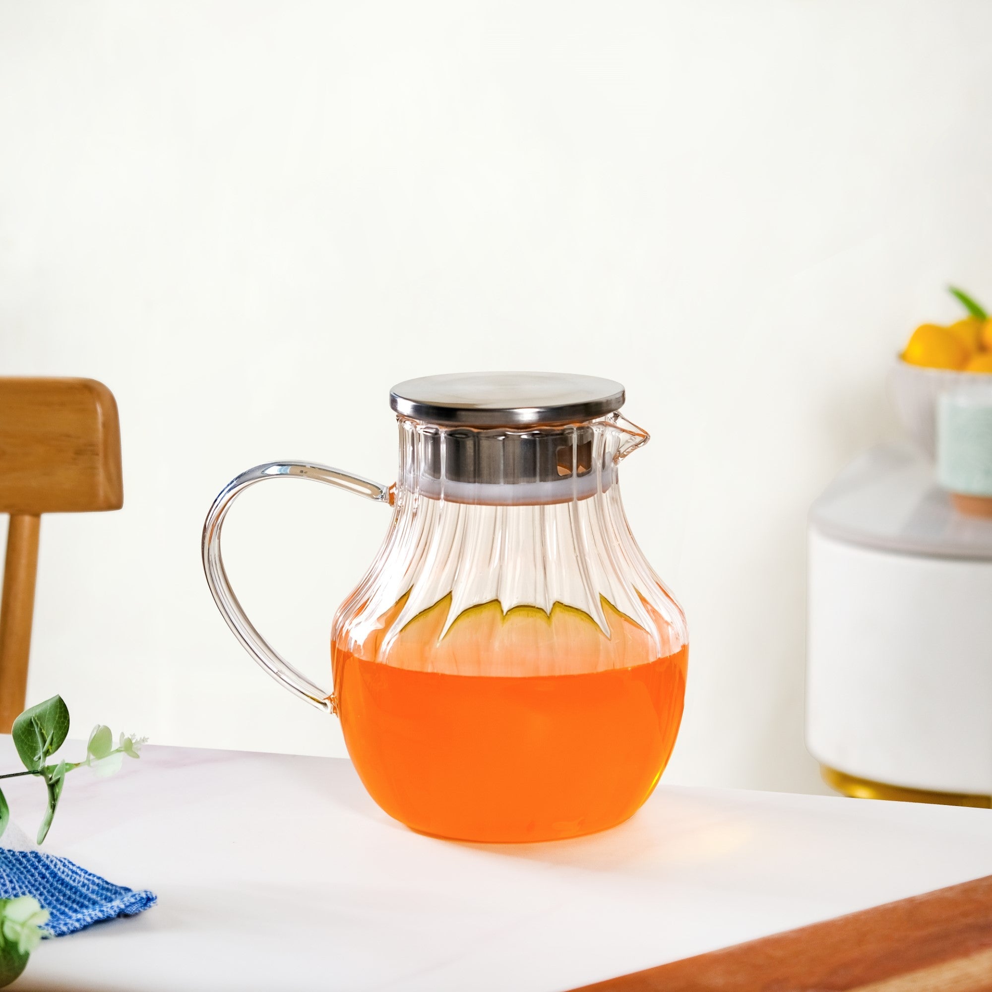 Morning Pour Borosilicate Juice Jug 1200ml