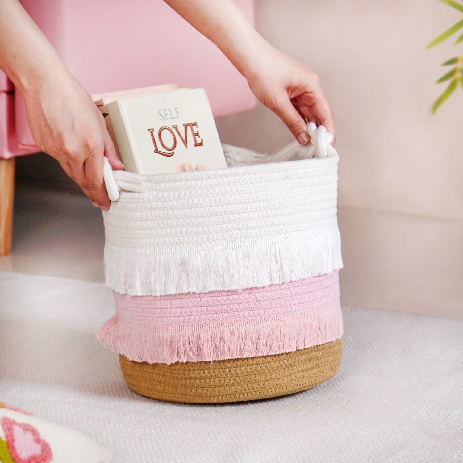 Fringe Laundry Organising Basket 24cm