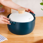 Cera Blue Ceramic Cooking Pot 3800ml