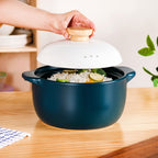 Cera Blue Ceramic Cooking Pot 3800ml