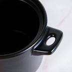 Flamora Ceramic Cooking Pot Pink Black 4700ml