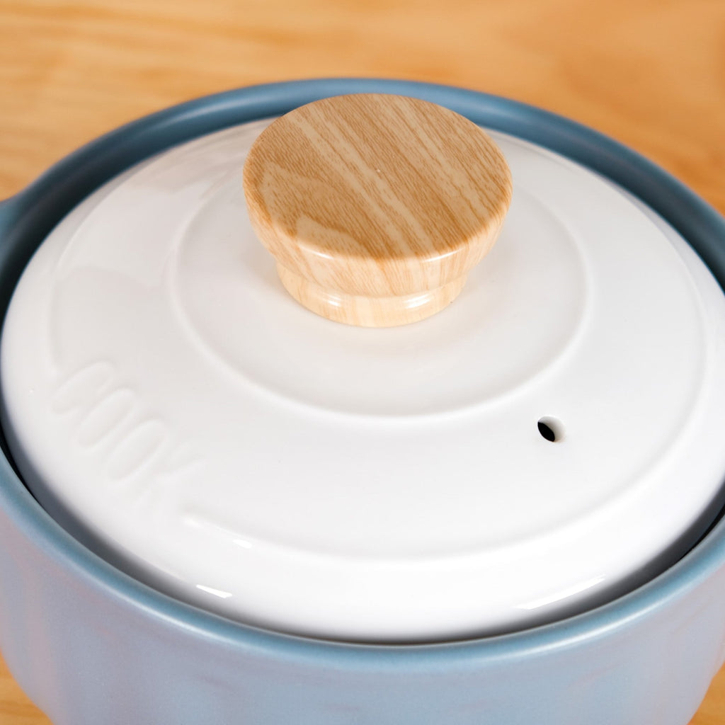 Homebrew Flame Safe Ceramic Stew Pot With Lid Handle 2150ml