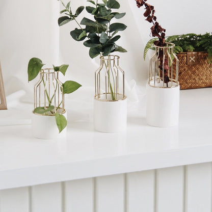 Ceramic Metal Vase